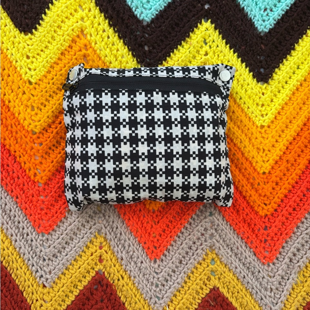 Baggu Pixel Gingham Standard Cloud